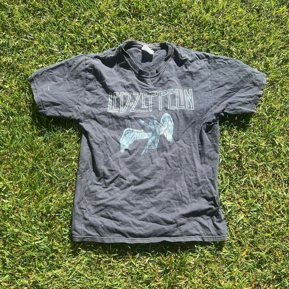 2000s Led Zeppelin distressed tee Mens size M